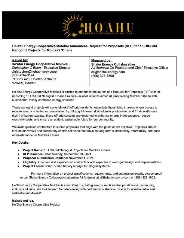 State Energy Program Water Rfp Request For Proposal